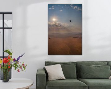 Hot air balloon flight over Namibia's Namib Desert by Patrick Groß