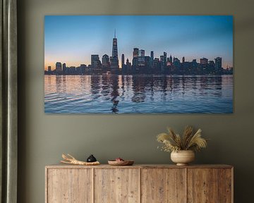 New York City skyline at sunrise, USA by Patrick Groß