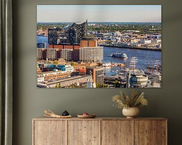 Elbphilharmonie and the Port of Hamburg in Hamburg by Werner Dieterich