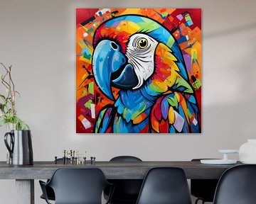 Kleurrijke papegaai van ARTemberaubend