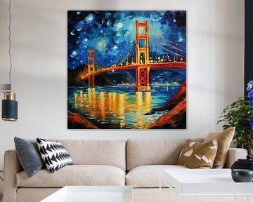 Pont du Golden Gate de nuit sur ARTemberaubend