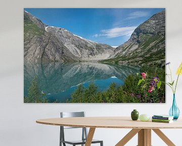 Fantastisch bergpanorama bij Nigardsbreen in Noorwegen van PV Fotografie