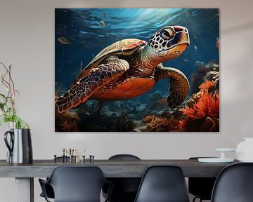 Zeeschildpad van PixelPrestige