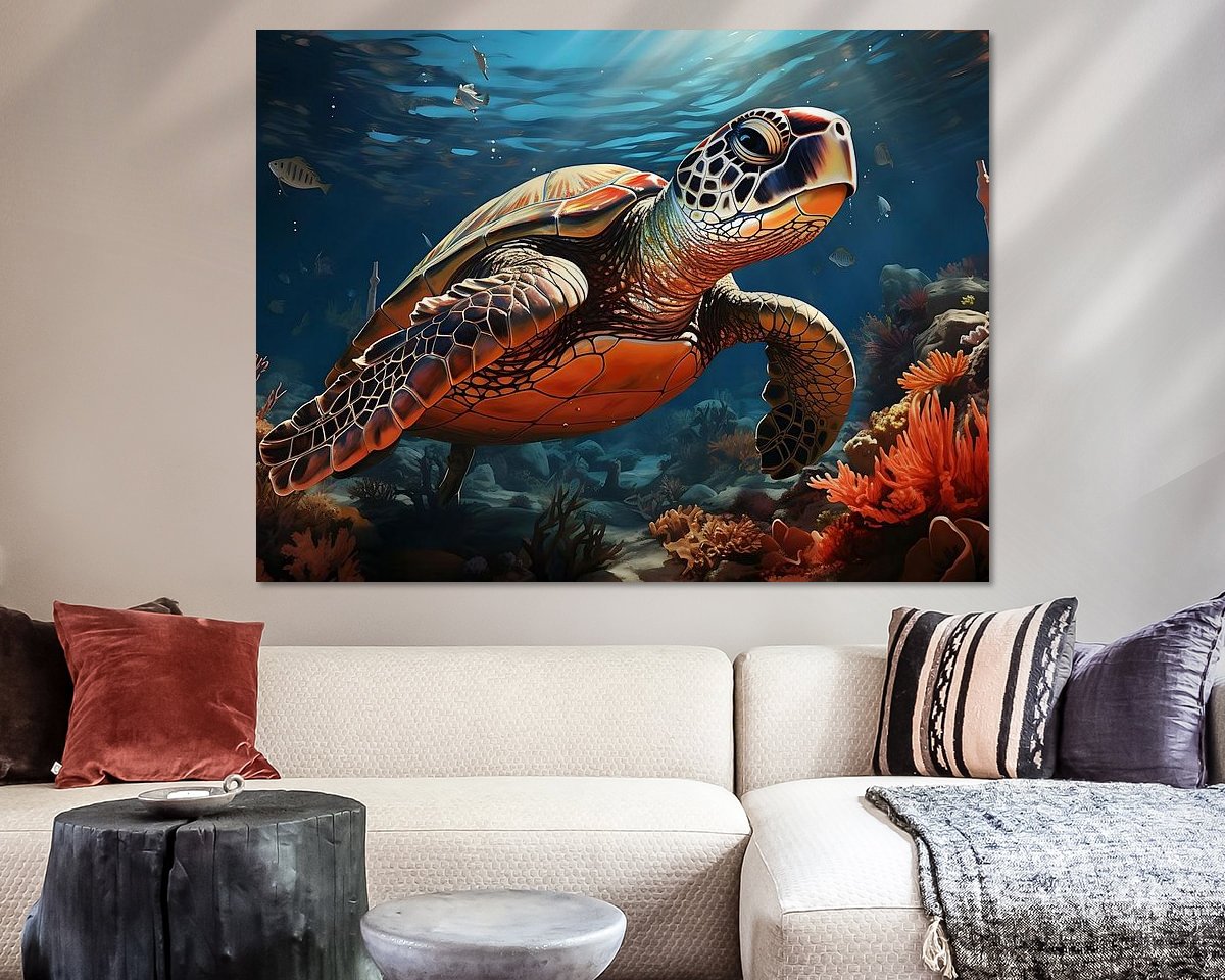 Example of the artwork in a room