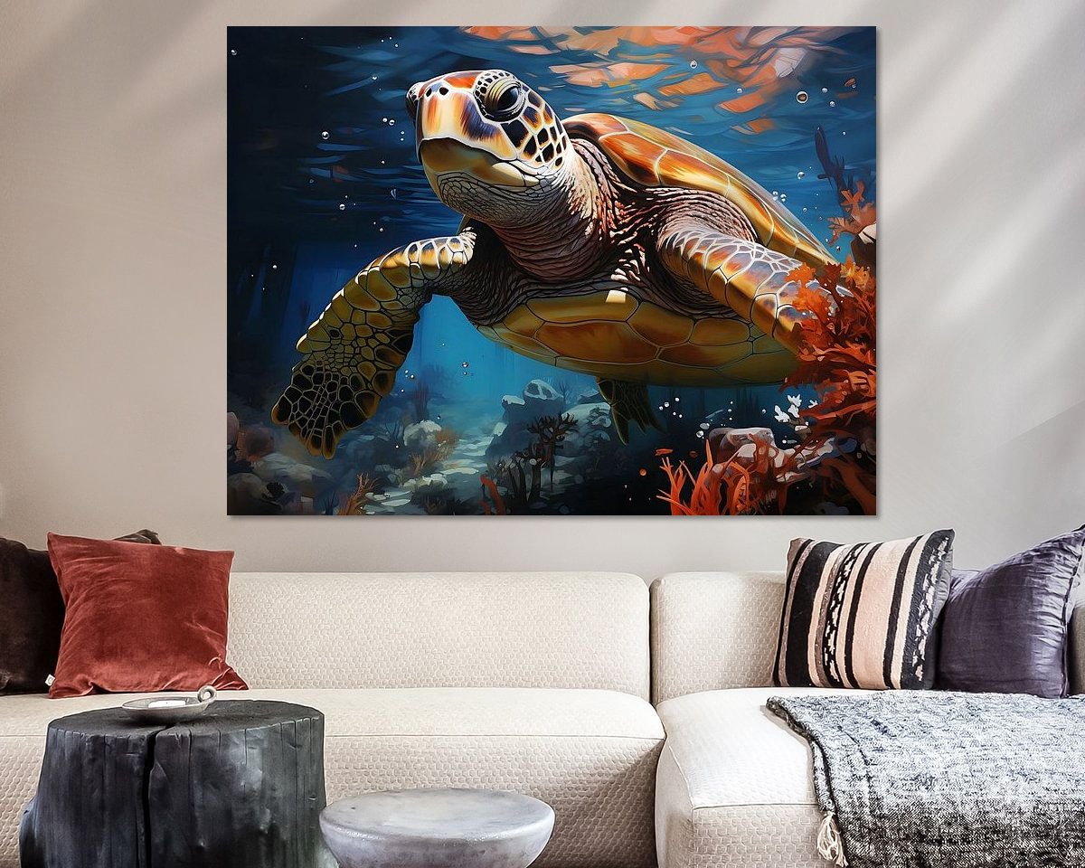 Example of the artwork in a room