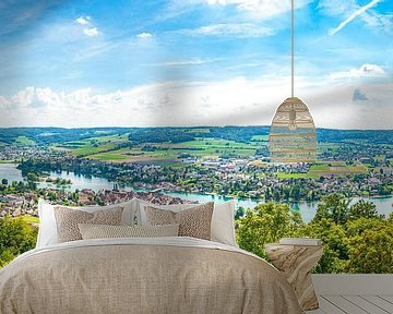 Stein am Rhein aan de oever van de Rijn in de zomer van Sjoerd van der Wal Fotografie