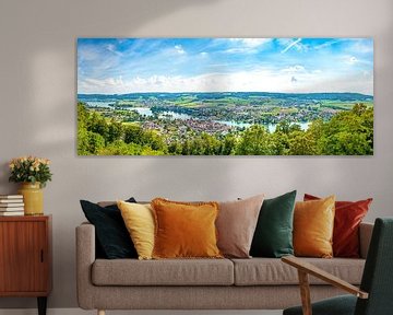 Stein am Rhein im Sommer am Ufer des Rheins von Sjoerd van der Wal Fotografie