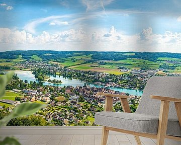 Stein am Rhein aan de oever van de Rijn in de zomer van Sjoerd van der Wal Fotografie