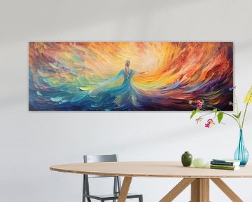 Dancing Woman: Colourful Abstract by Surreal Media