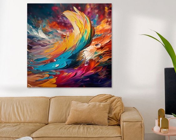 Example of the artwork in a room