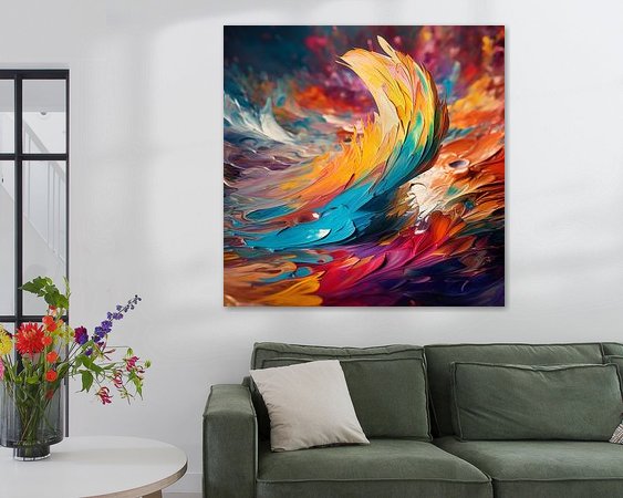 Example of the artwork in a room