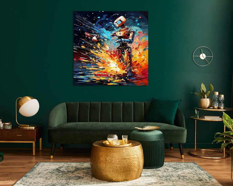 Example of the artwork in a room