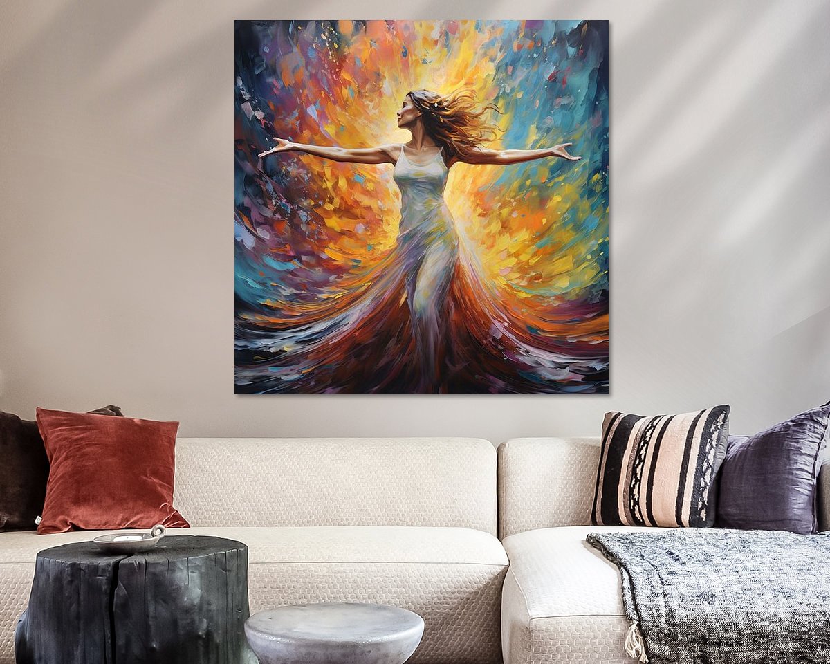 Example of the artwork in a room