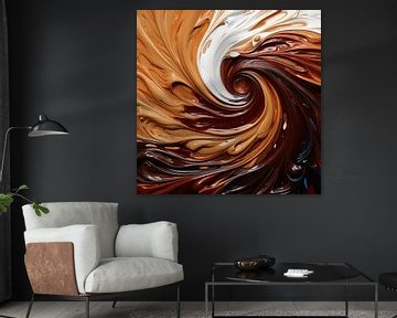 Ying Yang: Cocoa Ceremony Canvas by Surreal Media