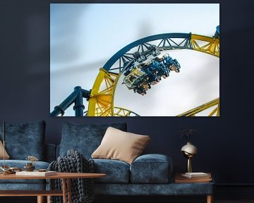 Roller coaster Lost Gravity upside down by Quintus Paul