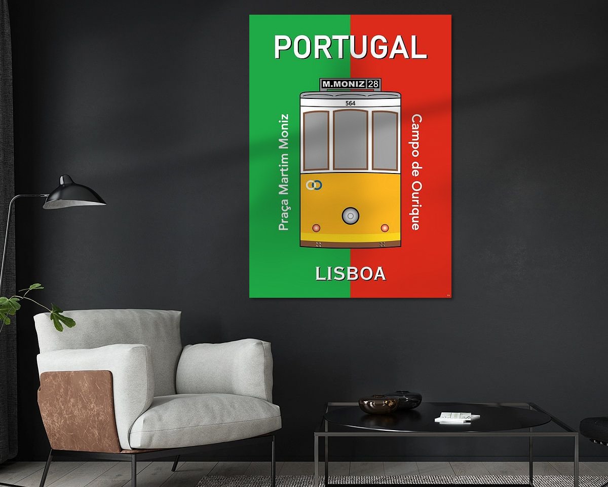Example of the artwork in a room