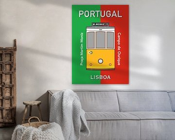 Lisbonne Tramway Portugal Voyage van PH Déco
