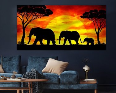 Example of the artwork in a room