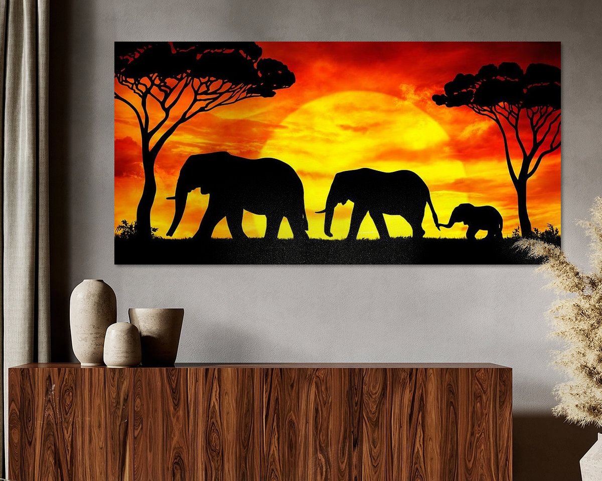 Example of the artwork in a room