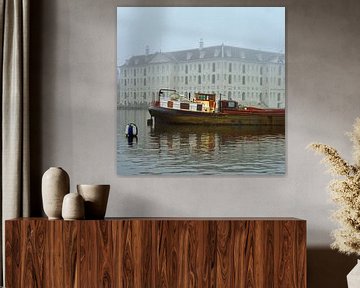 Scheepvaartmuseum Amsterdam met binnenvaartschip van Monki's foto shop
