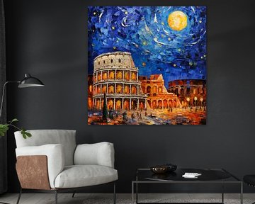 Colosseum by night by ARTemberaubend