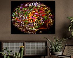 Example of the artwork in a room
