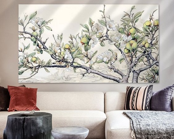 Example of the artwork in a room