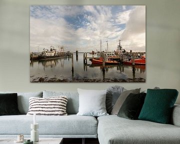 Hafen von Terschelling unter blauem Himmel von KB Design & Photography (Karen Brouwer)