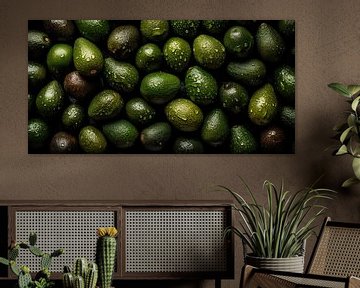 Fresh avocados from above by Studio XII