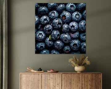 Fresh Blueberries Square by Studio XII