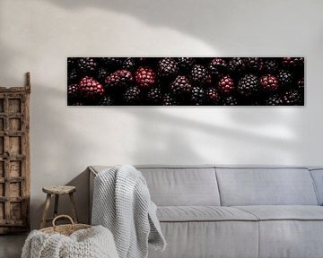 Fresh Blackberries Panorama by Studio XII