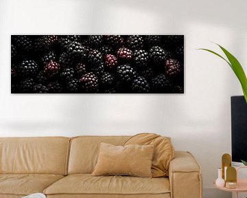 Fresh Blackberries Panorama by Studio XII