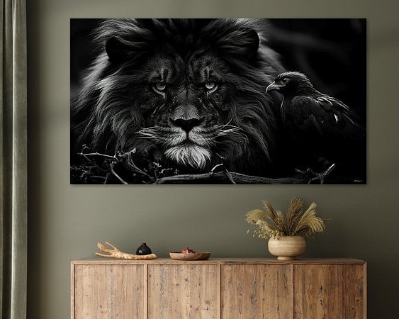 Example of the artwork in a room
