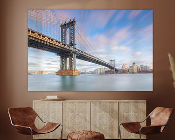 Manhattan Bridge - New York (USA) van Marcel Kerdijk