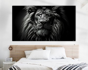 Wildtiere in Schwarz und Weiß von Gelissen Artworks