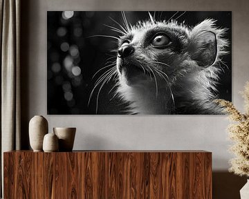 Wildtiere in Schwarz und Weiß von Gelissen Artworks