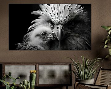 faune et flore en noir et blanc sur Gelissen Artworks