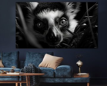 Wildtiere in Schwarz und Weiß von Gelissen Artworks