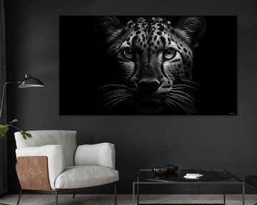 Wildtiere in Schwarz und Weiß von Gelissen Artworks