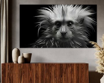 Wildtiere in Schwarz und Weiß von Gelissen Artworks