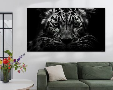 Wildtiere in Schwarz und Weiß von Gelissen Artworks