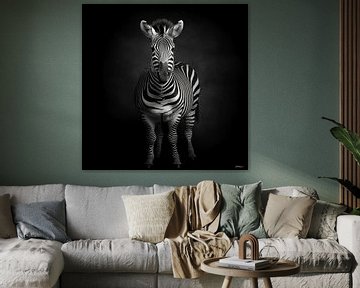 Wildtiere in Schwarz und Weiß von Gelissen Artworks