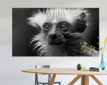 Wildtiere in Schwarz und Weiß von Gelissen Artworks