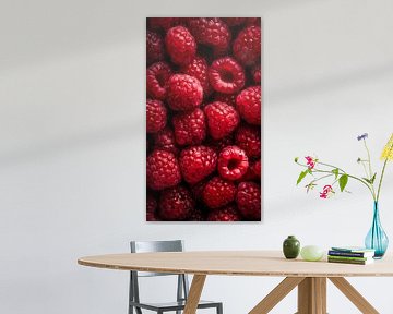 Fresh Raspberries from above by Studio XII