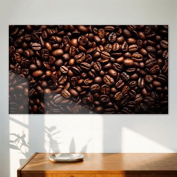 Frisch geröstete Kaffeebohnen