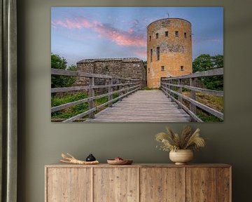 Ruine der Burg Ginsburg, Wittgenstein, Hessen, Deutschland