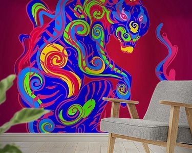 Example of the artwork in a room