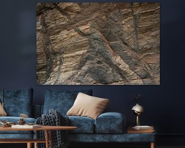 Structuur van rots (abstract) van Cor de Hamer