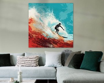 Surfeur sur ARTemberaubend