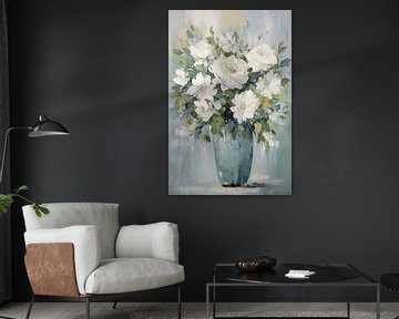 Nature morte aux fleurs sur Wall Wonder